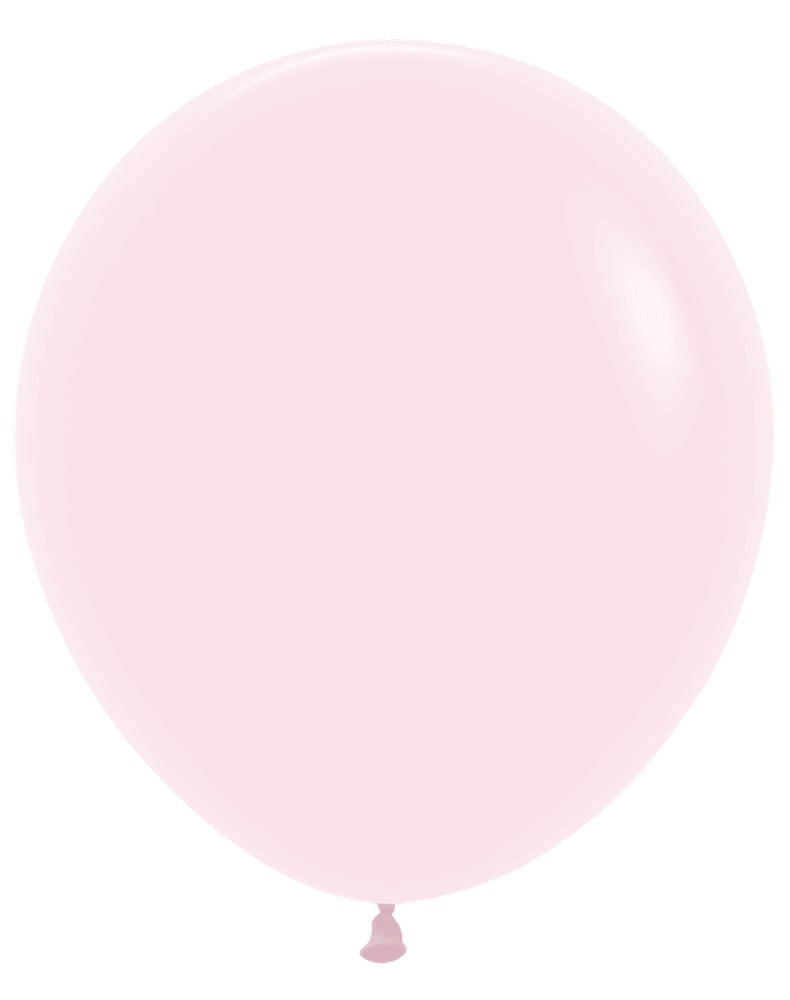 18 inch Sempertex Pastel Matte Pink Latex Balloons Helium Hi Float