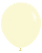 18 inch Sempertex Pastel Matte Yellow Latex Balloons Helium Hi Float