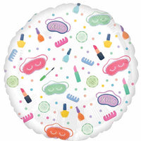 18 inch Spa Party Designs Birthday Balloons with Helium