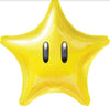18 inch Super Mario Star Shape Foil Balloons with Helium