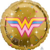 18 inch Wonder Woman Foil Balloons with Helium