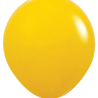 18 inch  Sempertex Fashion Honey Yellow Latex Balloons Helium Weight