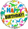 18 inch Dinosaur Birthday Silhouette Ballloon with Helium