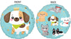 Kawaii Puppy Dog Birthday Balloons with Helium