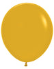 18 inch Sempertex Fashion Mustard Latex Balloons with Helium Hi Float