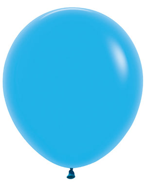 18 inch Sempertex Fashion Blue Latex Balloons with Helium Hi Float