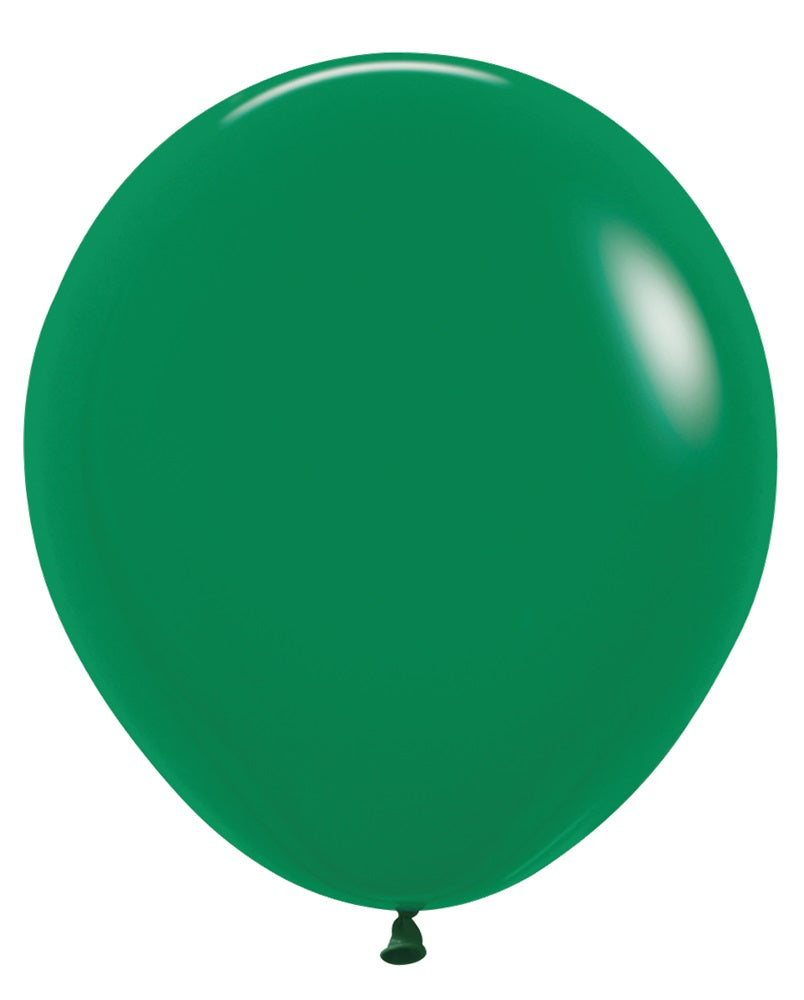 18 inch Sempertex Fashion Forest Green Laex Balloons Helium Hi Float