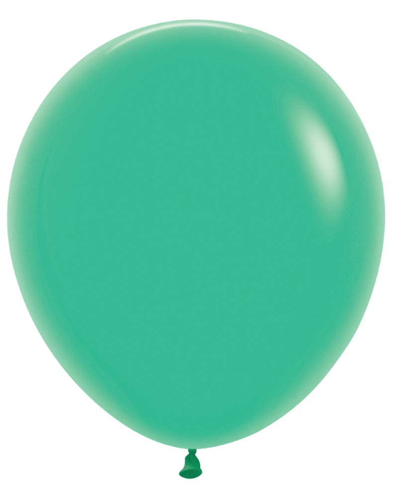 18 inch Sempertex Fashion Green Latex Balloons with Helium Hi Float