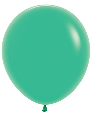 18 inch Sempertex Fashion Green Latex Balloons with Helium Hi Float