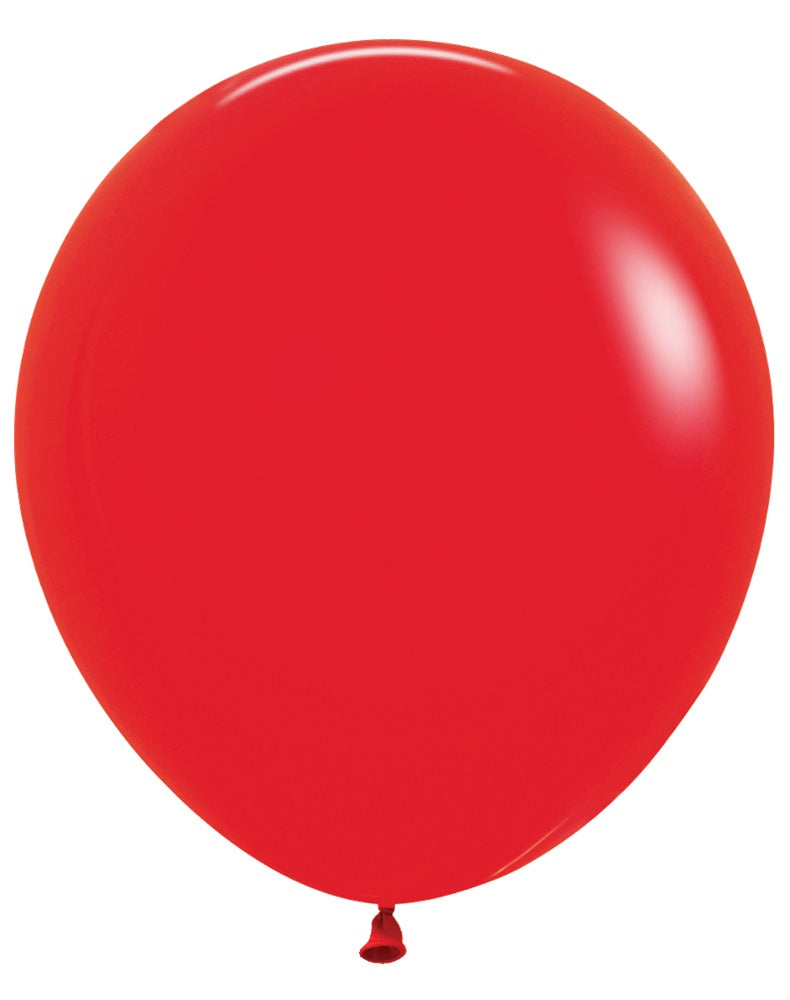 18 inch Sempertex Fashion Red Latex Balloons with Helium Hi Float