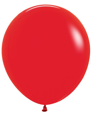 18 inch Sempertex Fashion Red Latex Balloons with Helium Hi Float