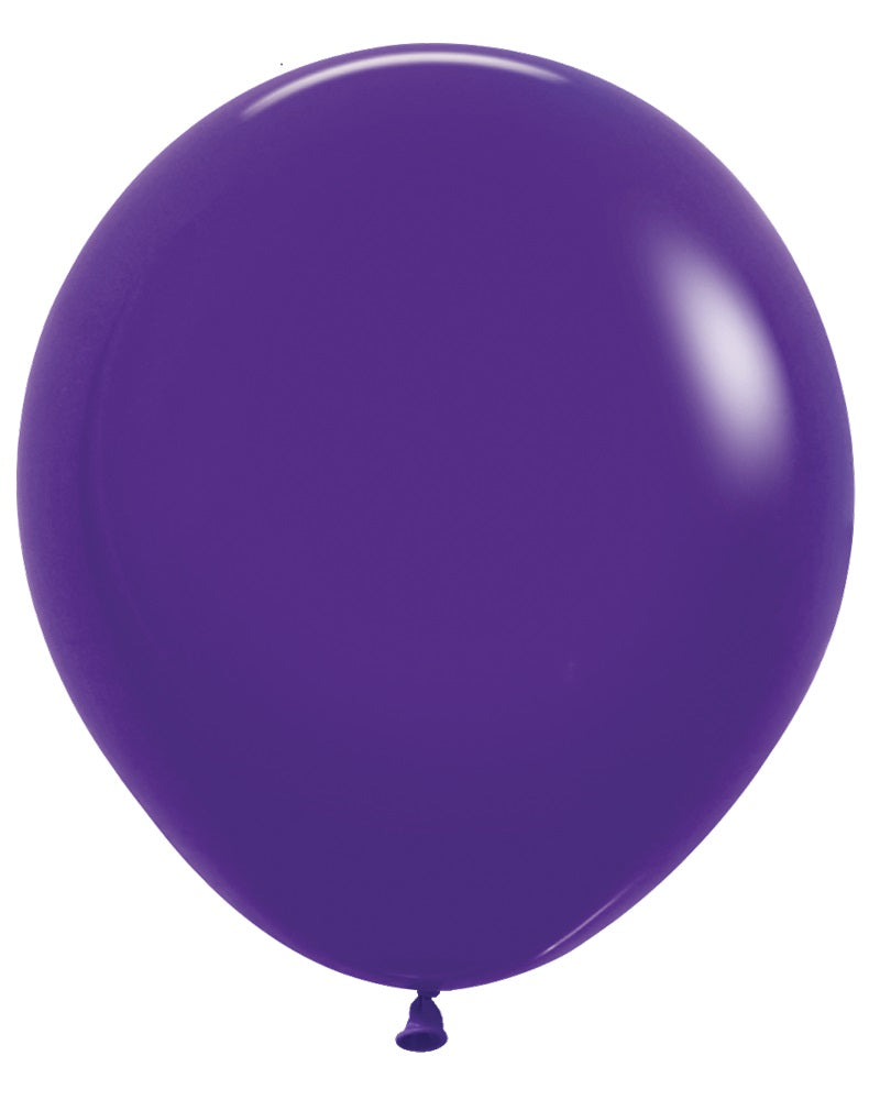 18 inch Sempertex Fashion Violet Purple Latex Balloons Helium Hi Float