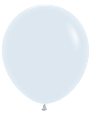 18 inch Sempertex Fashion White Latex Balloons with Helium Hi Float