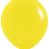 18 inch Sempertex Fashion Yellow Latex Balloons with Helium Hi Float