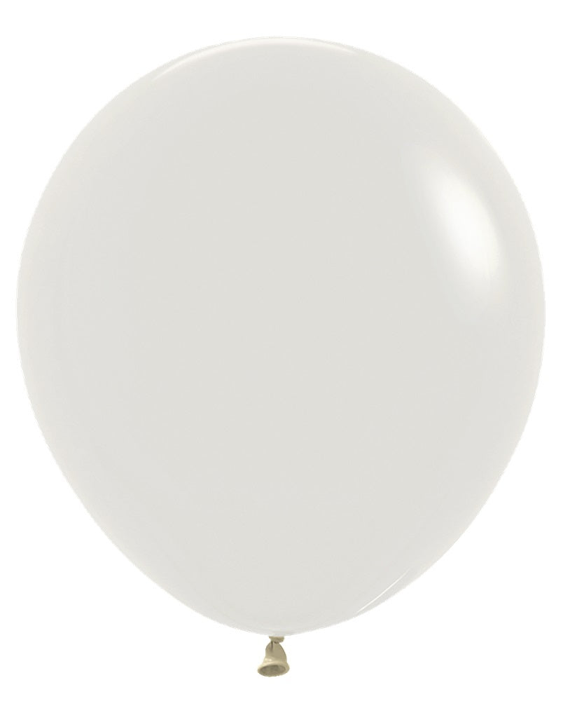 18 inch Sempertex Pastel Dusk Cream Latex Balloons Helium Hi Float