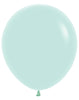 18 inch Sempertex Pastel Matte Green Latex Balloons Helium Hi Float