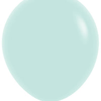 18 inch Sempertex Pastel Matte Green Latex Balloons Helium Hi Float