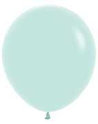 18 inch Sempertex Pastel Matte Green Latex Balloons Helium Hi Float