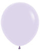 18 inch Sempertex Pastel Matte Lilac Latex Balloons Helum Hi Float