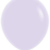 18 inch Sempertex Pastel Matte Lilac Latex Balloons Helum Hi Float