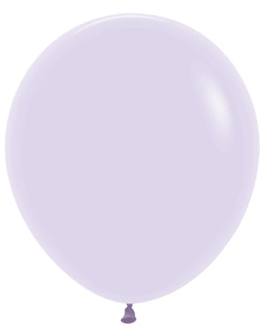 18 inch Sempertex Pastel Matte Lilac Latex Balloons Helum Hi Float