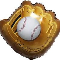 Sports Baseball Glove Shape Birthday Foil Balloons with Helium