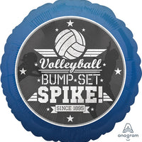 18 inch Volleyball Bump Set Spike Foil Balloons with Helium
