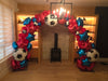 Soccer Balls Stars Balloon Arch