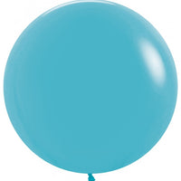 24 inch Sempertex Fashion Caribbean Blue Latex Balloons Helium Weight