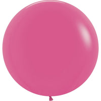 24 inch Sempertex Fashion Fuchsia Latex Balloons Helium HiFloat Weight