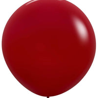 24 inch Sempertex Fashion Imperial Red Latex Balloons Helium Weight