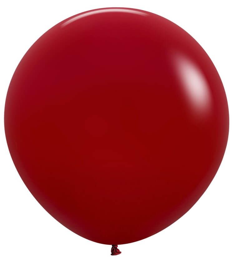 24 inch Sempertex Fashion Imperial Red Latex Balloons Helium Weight