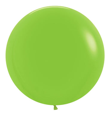 24 inch Sempertex Fashion Lime Green Latex Balloons Helium Weight