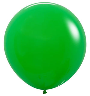 24 inch Sempertex Fashion Shamrock Green Latex Balloons Helium Weight