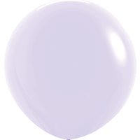 24 inch Sempertex Pastel Matte Lilac Balloons with Helium and Weight