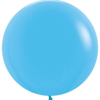 24 inch Sempertex Fashion Blue Latex Balloons with Helium and Weight