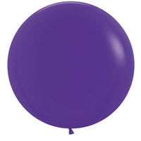 24 inch Sempertex Fashion Violet Purple Latex Balloons with Helium Weight