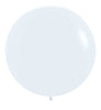 24 inch Sempertex Fashion White Latex Balloons with Helium Weight