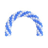 Oktoberfest Blue White Spiral Balloon Arch