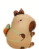 Cute Capybara Backpack Shape Foil Balloons with Helium and Weight