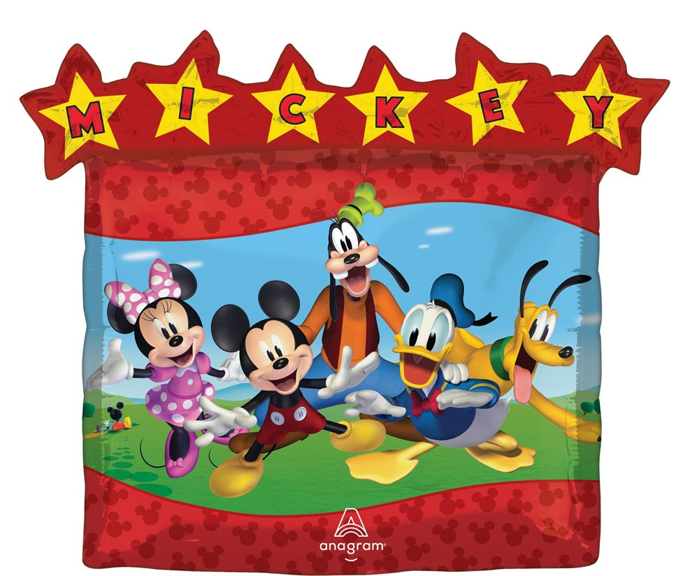 Mickey Mouse Clubhouse Birthday Balloons with Helium and Weight