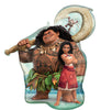 Moana and Maui Foil Balloons with Helium and Weight