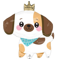 Kawaii Puppy Dog Shape Foil Birthday Balloons with Helium and Weight