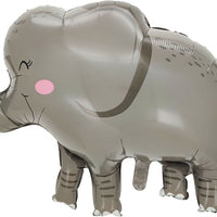 Jungle Zoo Elephant Shape Birthday Balloons with Helium and Weight