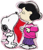 Peanuts Snoopy Lucy Kiss Shape Foil Balloons with Helium and Weight