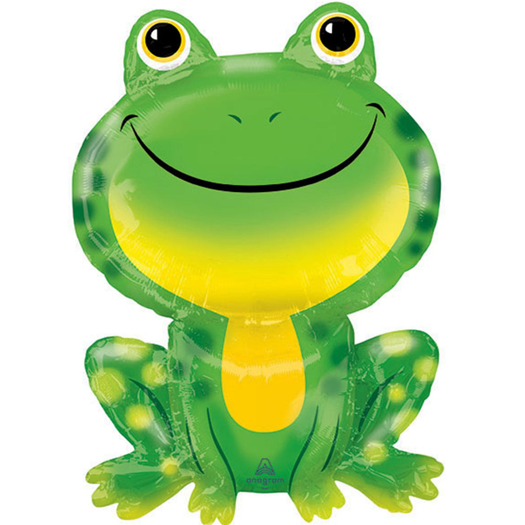 Frog Shape Birthday Foil Balloons with Helium and Weight