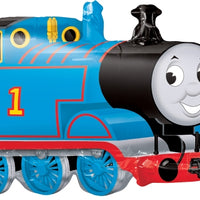 Thomas the Tank Engine Train Birthday Balloons with Helium and Weight