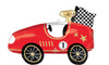 Race Car Trophy Checkered Flag Shape Foil Balloons with Helium Weight