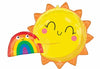 Sending You Sunshine Sun Rainbow Balloons with Helium and Weight