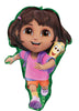 Dora the Explorer Shape Foil Birthday Balloons with Helium and Weight
